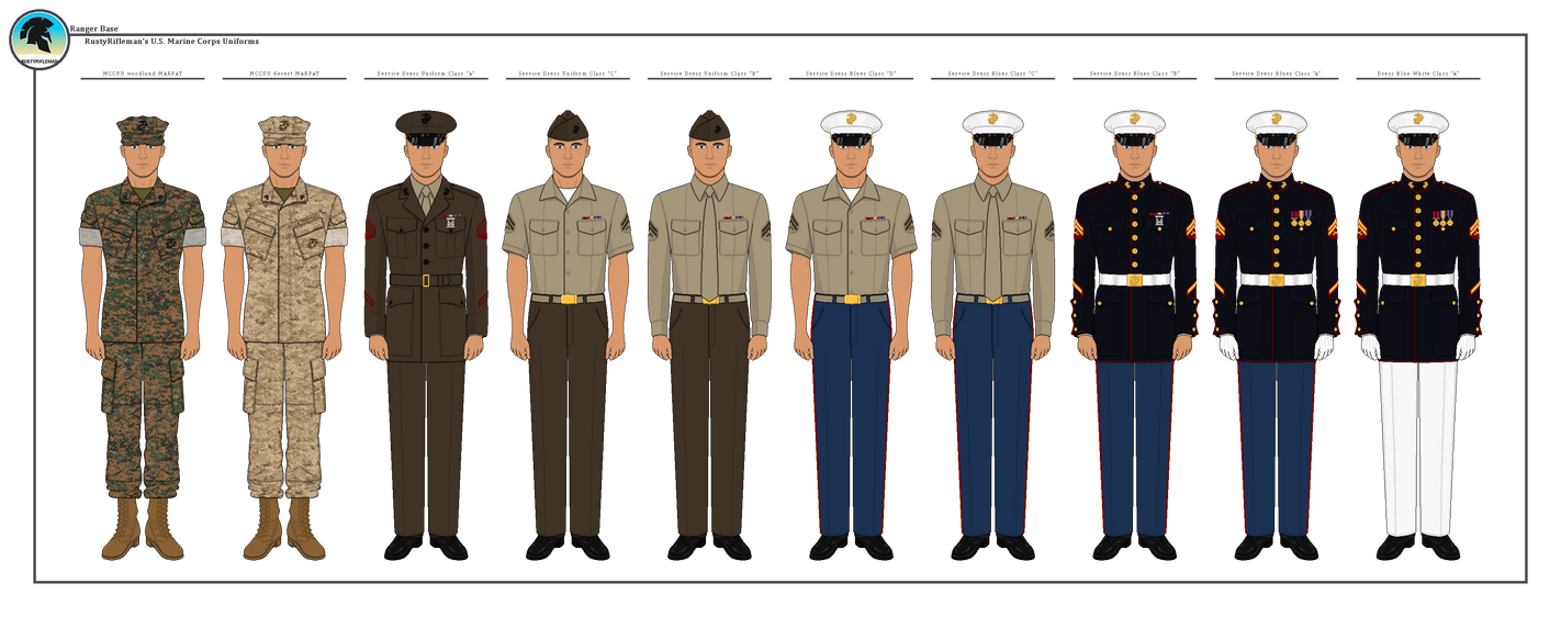 Contribution: RustyRifleman's U.S.M.C uniforms by DanielRodri on DeviantArt