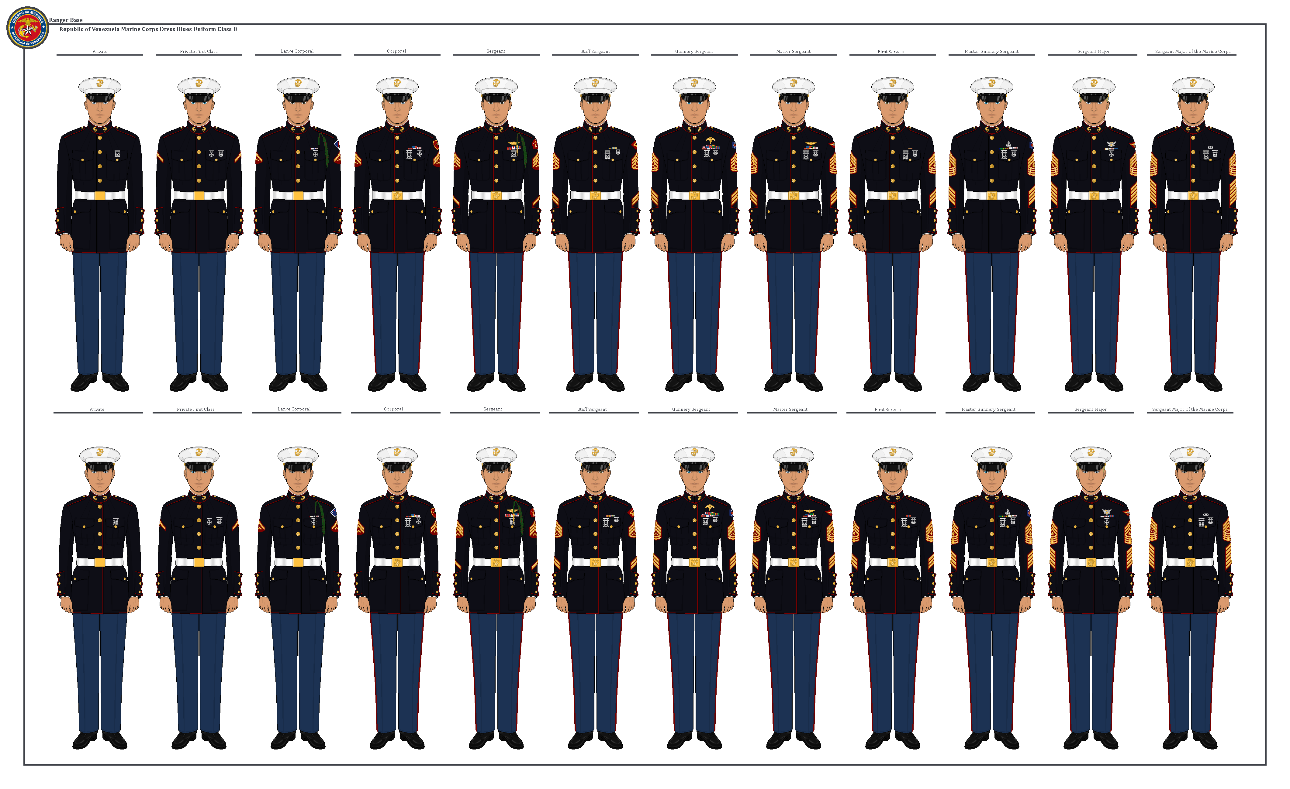 ROVMC Dress Blues Uniform Class B (Enlisted) by DanielRodri on DeviantArt ROVMC Dress Blues Uniform Class B (Enlisted) by DanielRodri on DeviantArt
