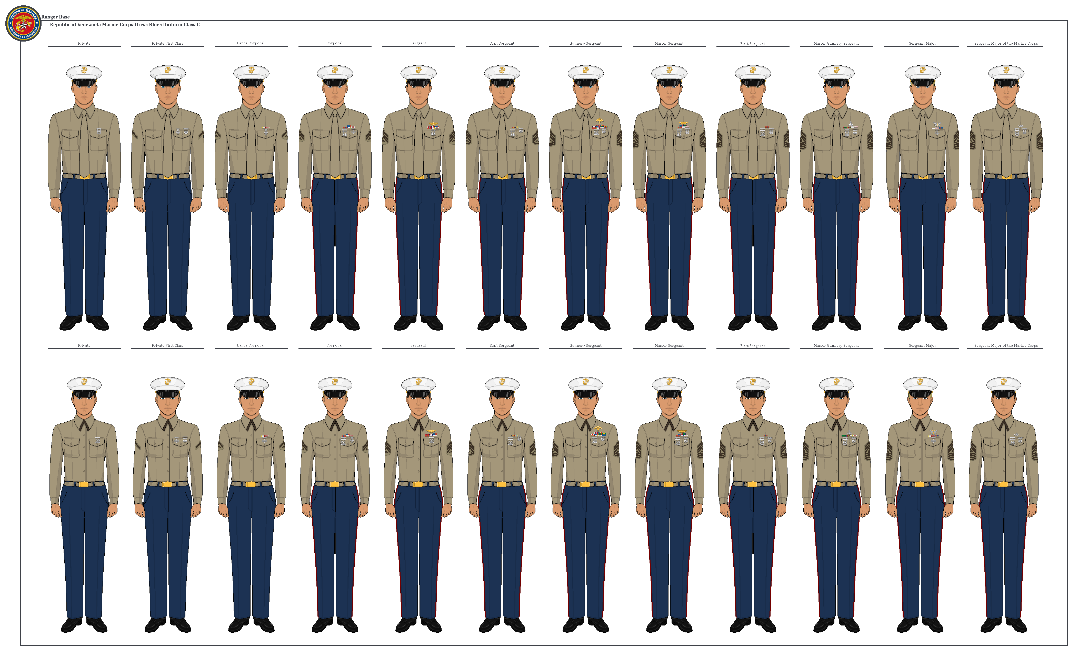 ROVMC Dress Blues Uniform Class C (Enlisted) by DanielRodri on DeviantArt ROVMC Dress Blues Uniform Class C (Enlisted) by DanielRodri on DeviantArt