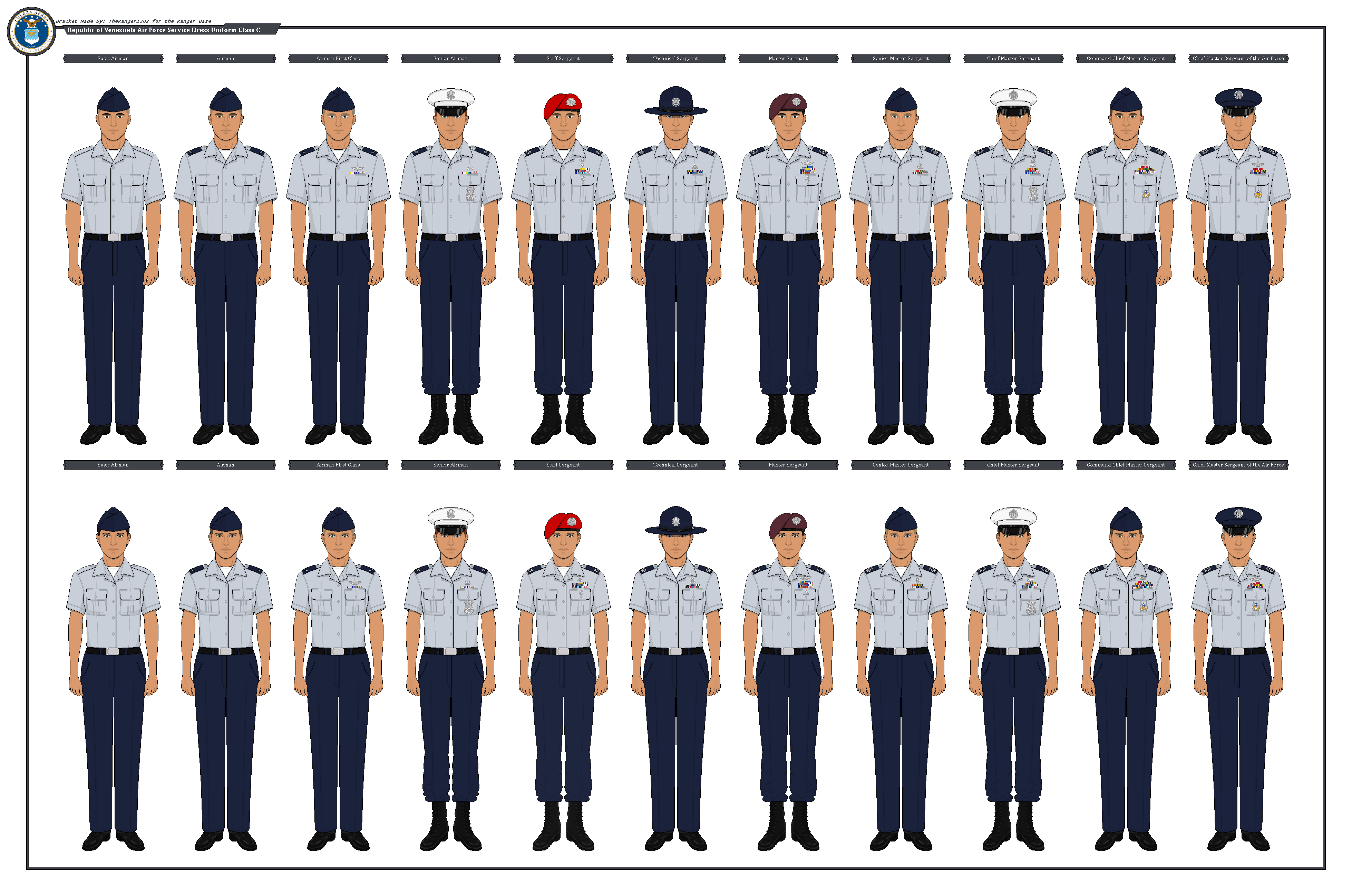 ROVAF Service Dress Uniform Class C (Enlisted) by DanielRodri on DeviantArt ROVAF Service Dress Uniform Class C (Enlisted) by DanielRodri on DeviantArt