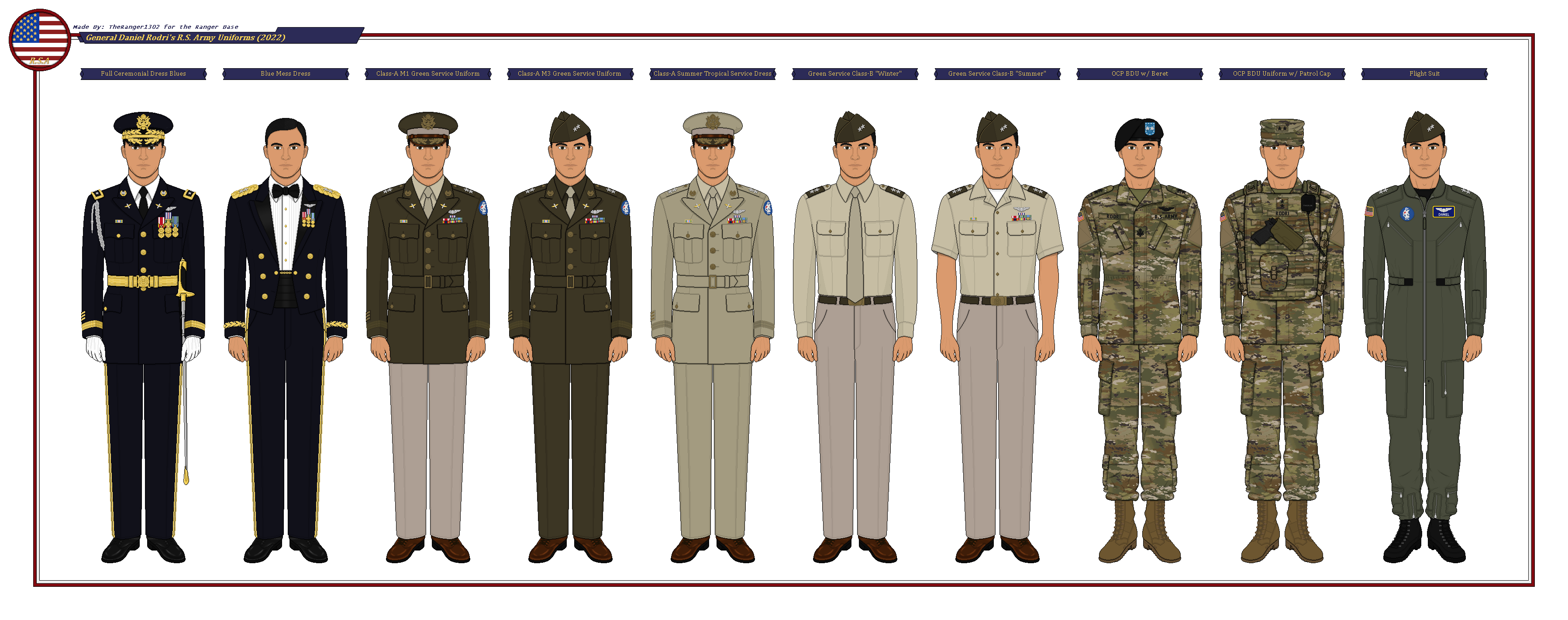 Msgv Uniform Major General Daniel Rodri's R.S. Army Uniforms by DanielRodri on ...