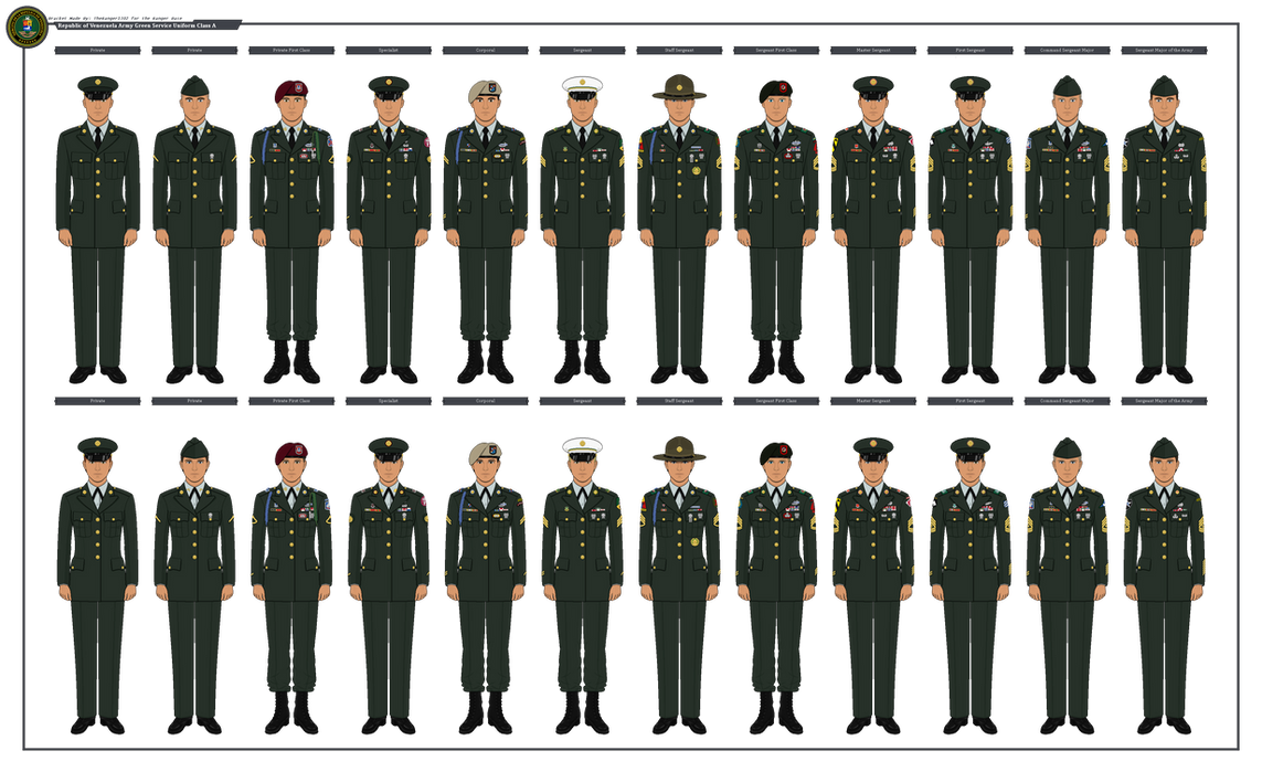 ROV Army Green Service Uniform Class A (Enlisted) by DanielRodri on ...