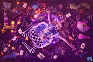 Falling to Wonderland by Renata-s-art