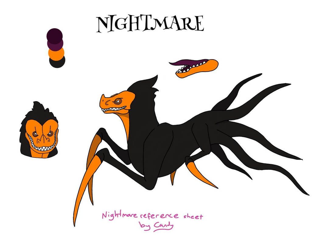 Nightmare Oc Reference sheet by CandySpino on DeviantArt