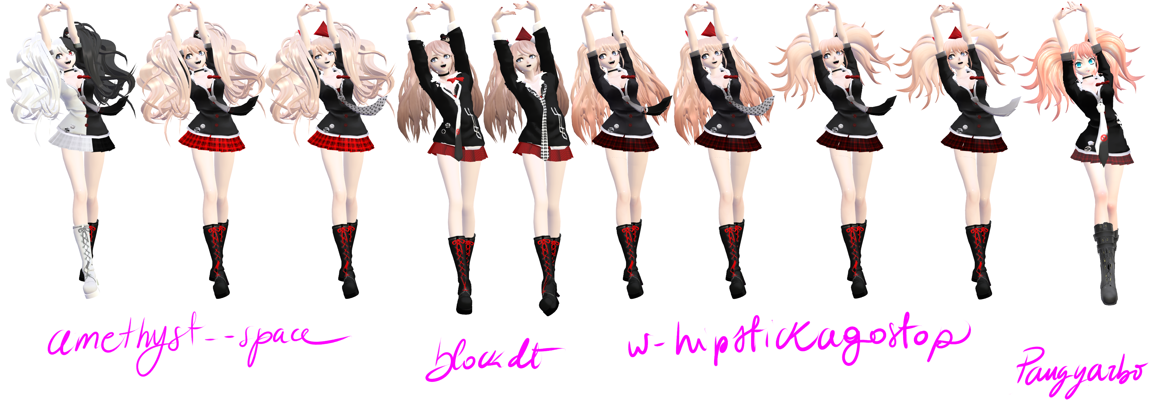 .: DR :. Junko Enoshima MMD Comparisons