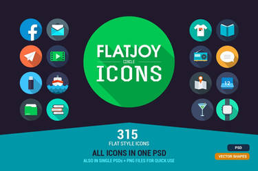 Flatjoy Circle Icons