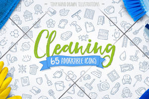 Cleaning   Hand Drawn Icons