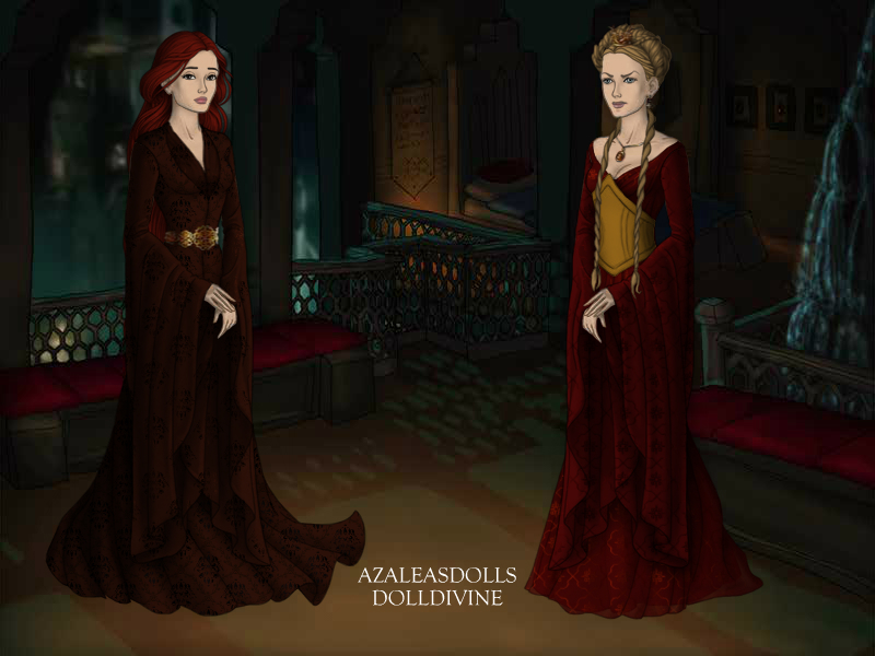 Lady Sansa and Queen Cercei - Black water