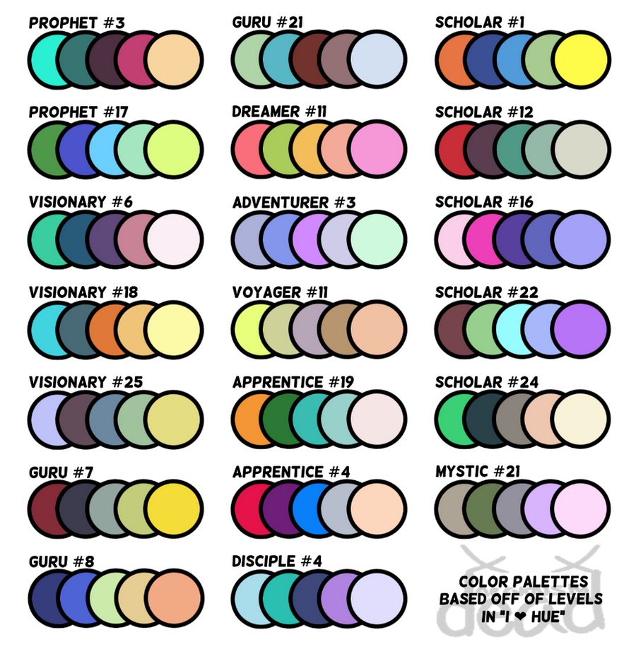 Color Palettes (F2U) by nervouslydead on DeviantArt