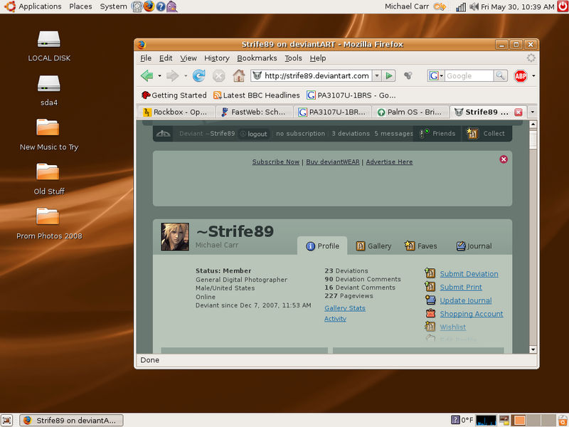 My Desktop - Linux