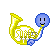 Smiley Playing French Horn