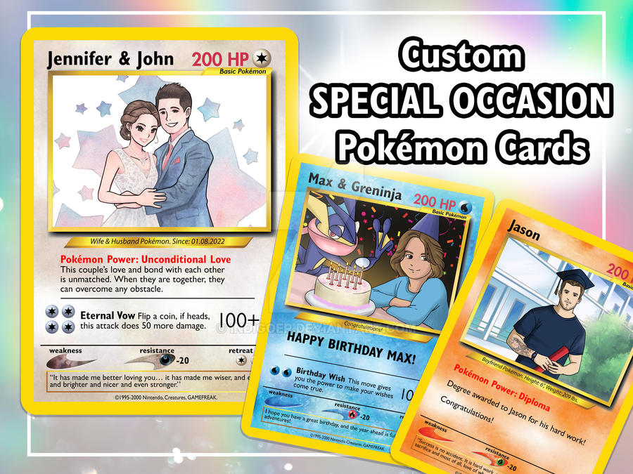 Custom Pokemon Cards on Etsy by indigoer on DeviantArt
