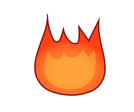 remaking bfdi assets in scratch vector: firey by PriceTaggy on DeviantArt
