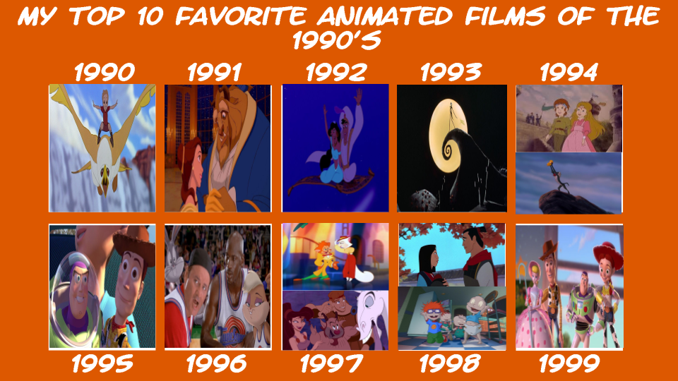 My Top 10 Favorite Animated Movies from the 1990's by McConahey503 on  DeviantArt