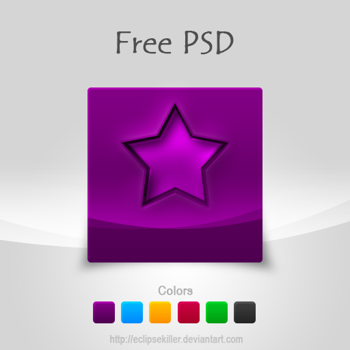 Free PSD Star Button