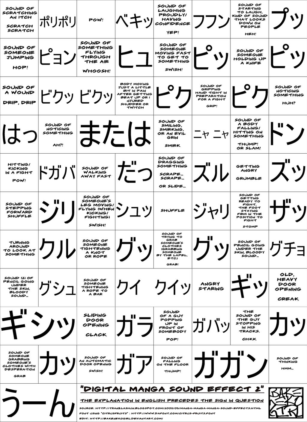 Digital Manga Sound Effect 2 by bakenekogirl on DeviantArt