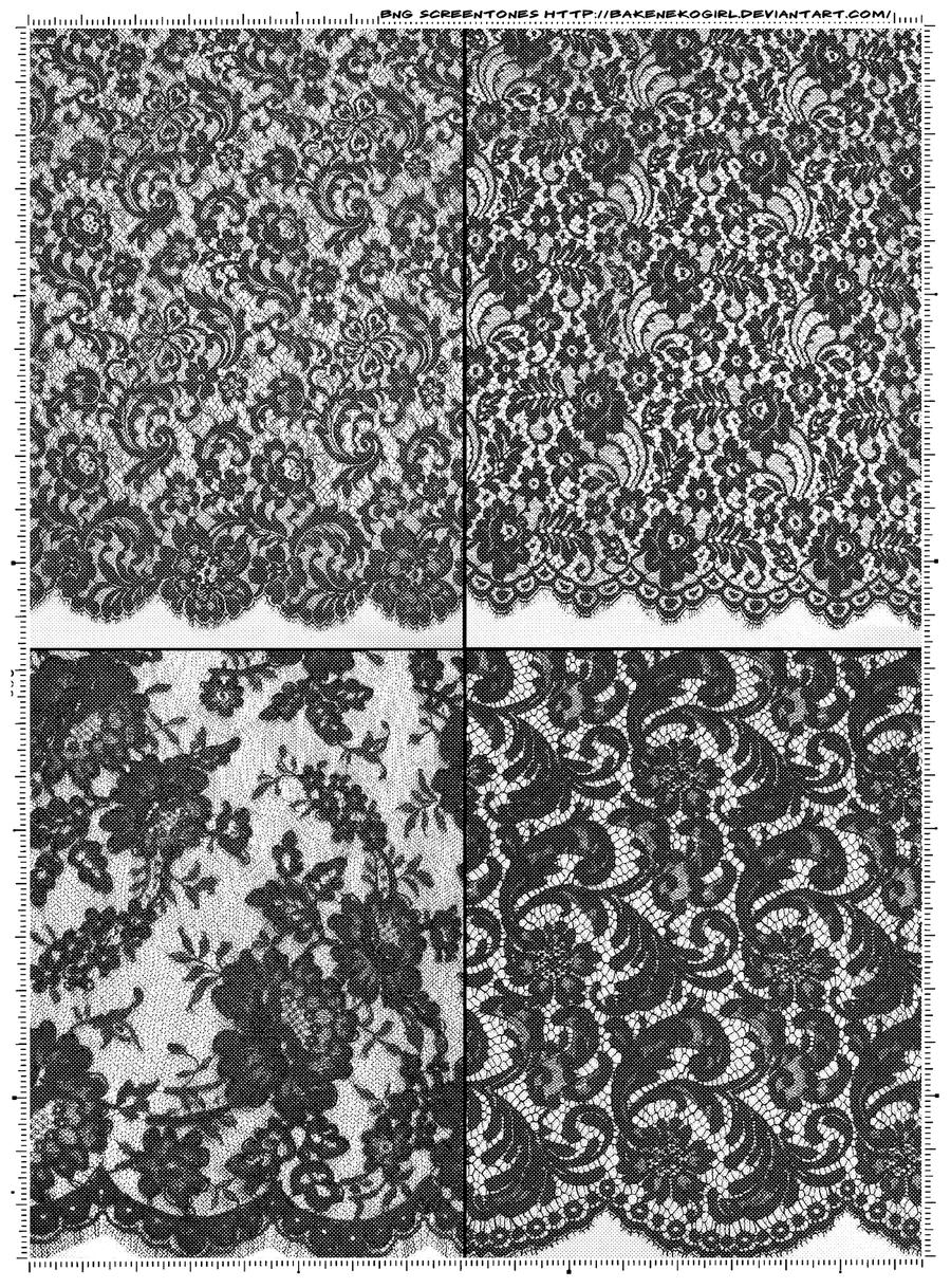 Screentones Laces 1 by bakenekogirl