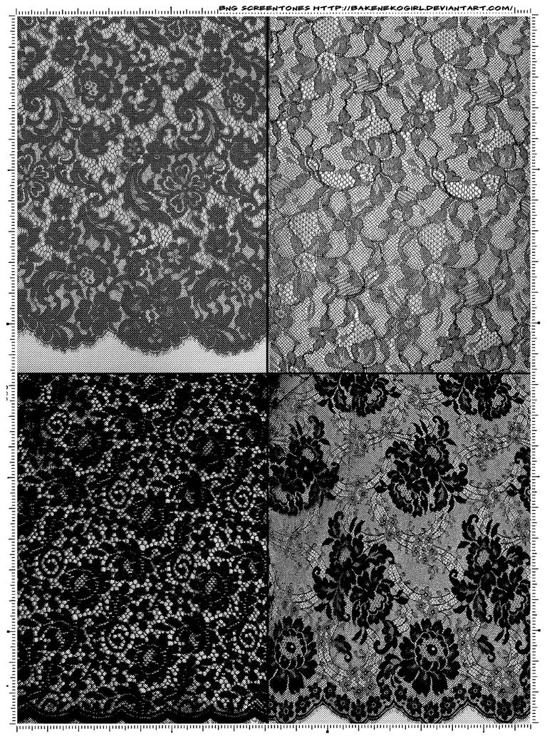 Screentones Laces 5 by bakenekogirl