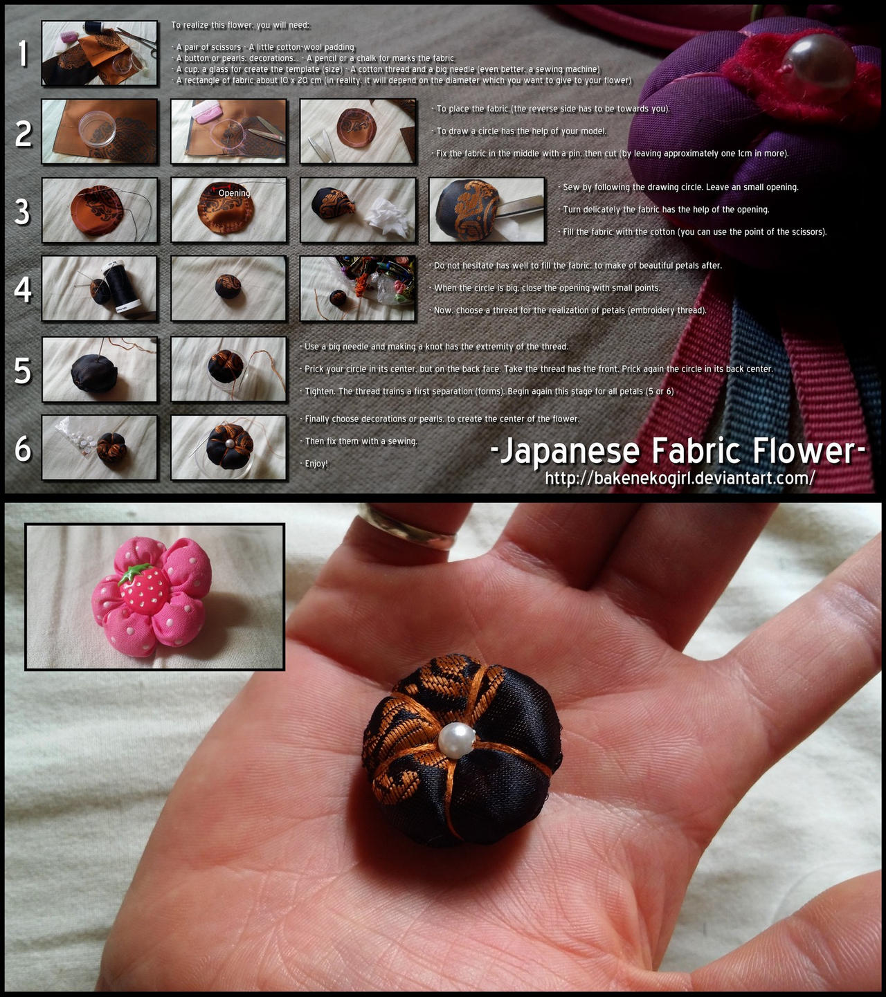 Japanese Fabric Flower