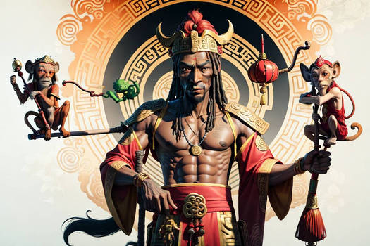 Snoop Dogg as the great monkey king son wukong