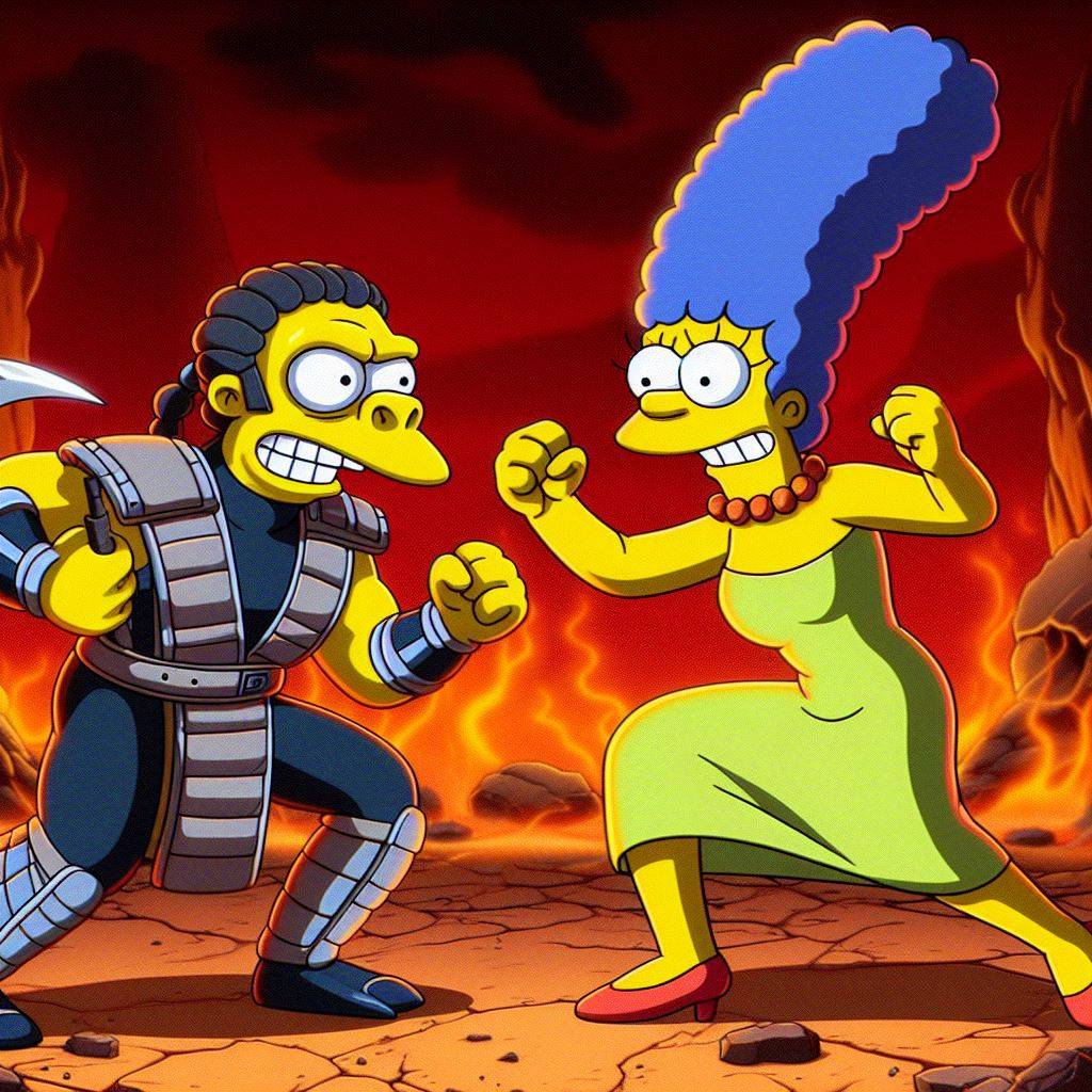 Marge simpson vs moo by joeballs187 on DeviantArt