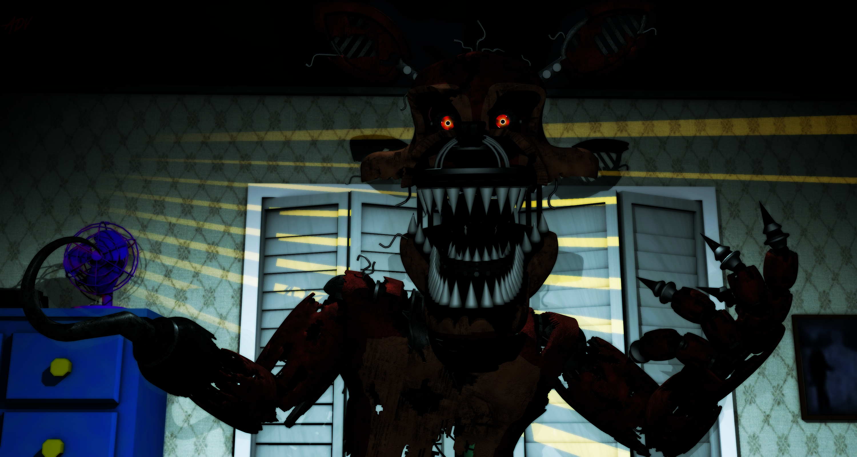 Nightmare foxy sfm Wallpaper by FireFoxysox -- Fur Affinity [dot] net