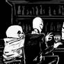 Gaster and Sans at Grillby's