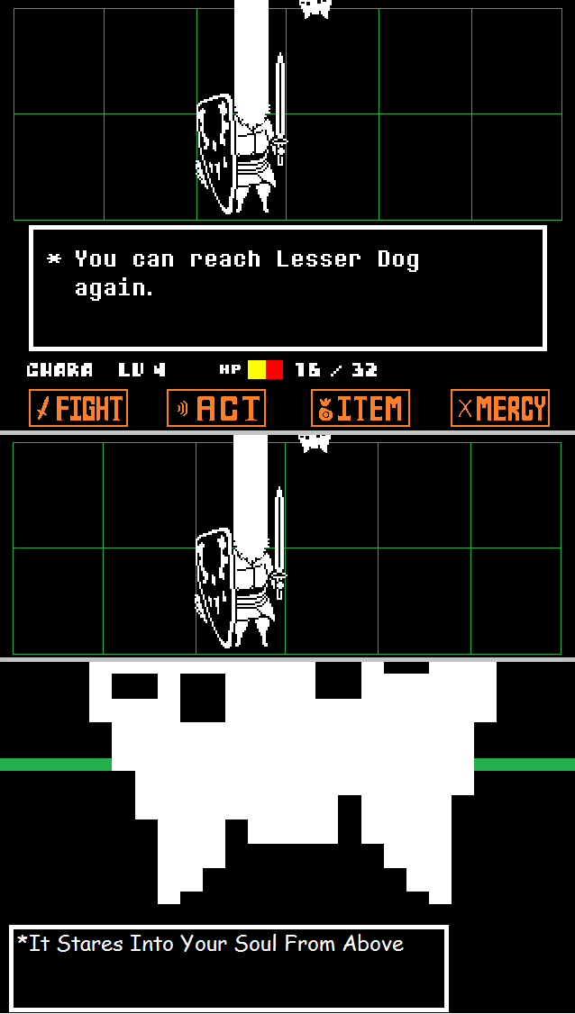 Lesser Dog Screen Shot Lesser Dog ~ Undertale by JulianASF on DeviantArt