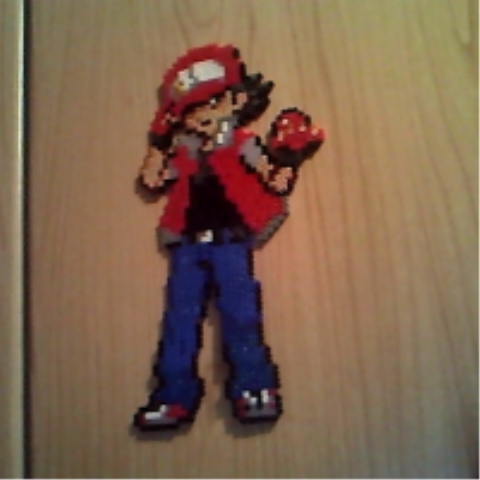 Red character Original clothes perler beads by Cimenord on DeviantArt