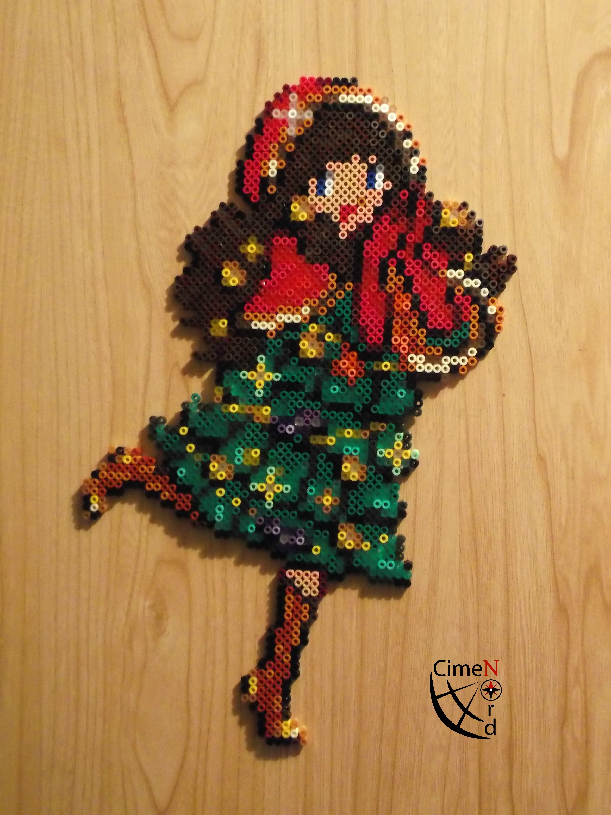 Christmas Girl Perler Beads