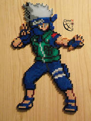 Hatake Kakashi Trainer Perler by Cimenord