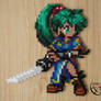 Lyndis Card Saga Wars Perler Beads