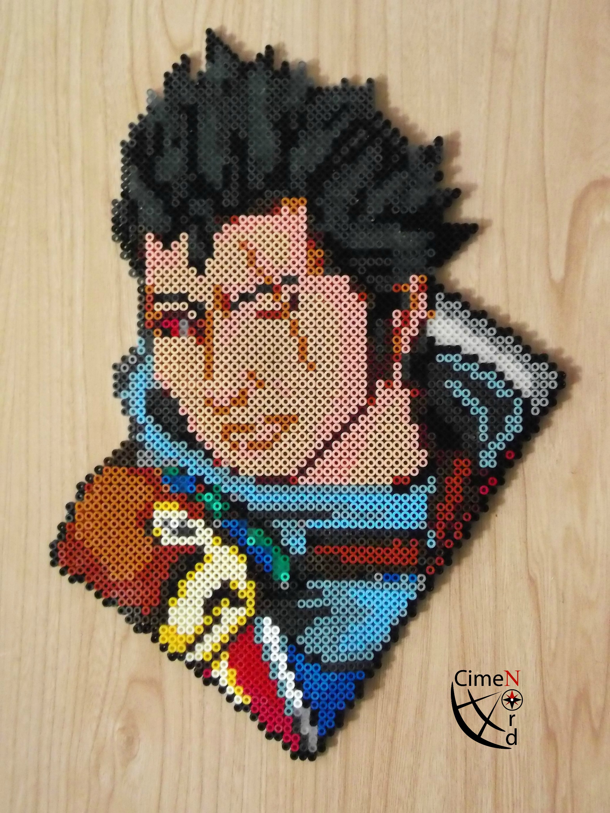 Auron FFX Portrait KH Perler Beads