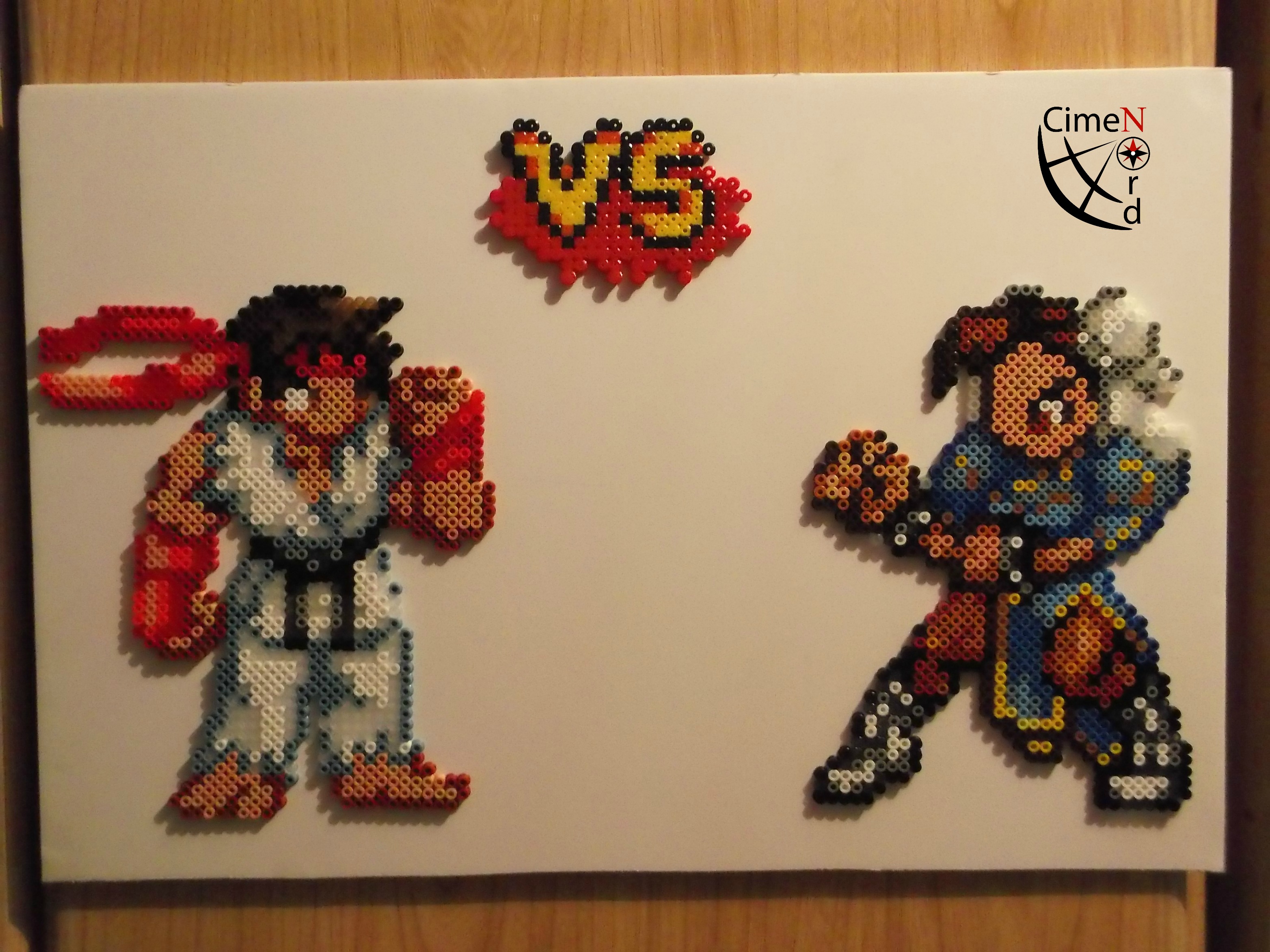 CSW Ryu Vs Chun-Li Perler Beads