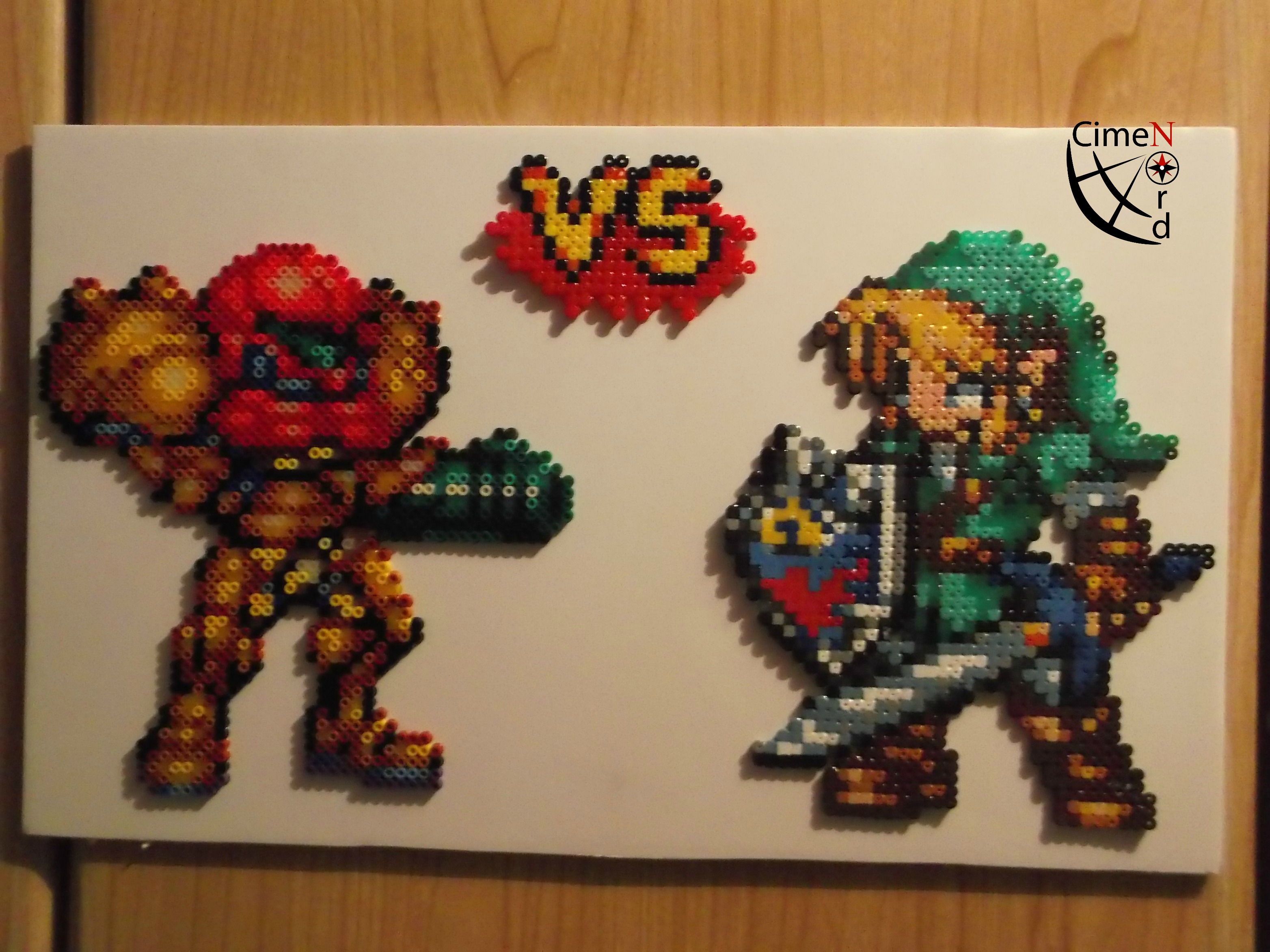 CSW Samus vs Link Perler Beads