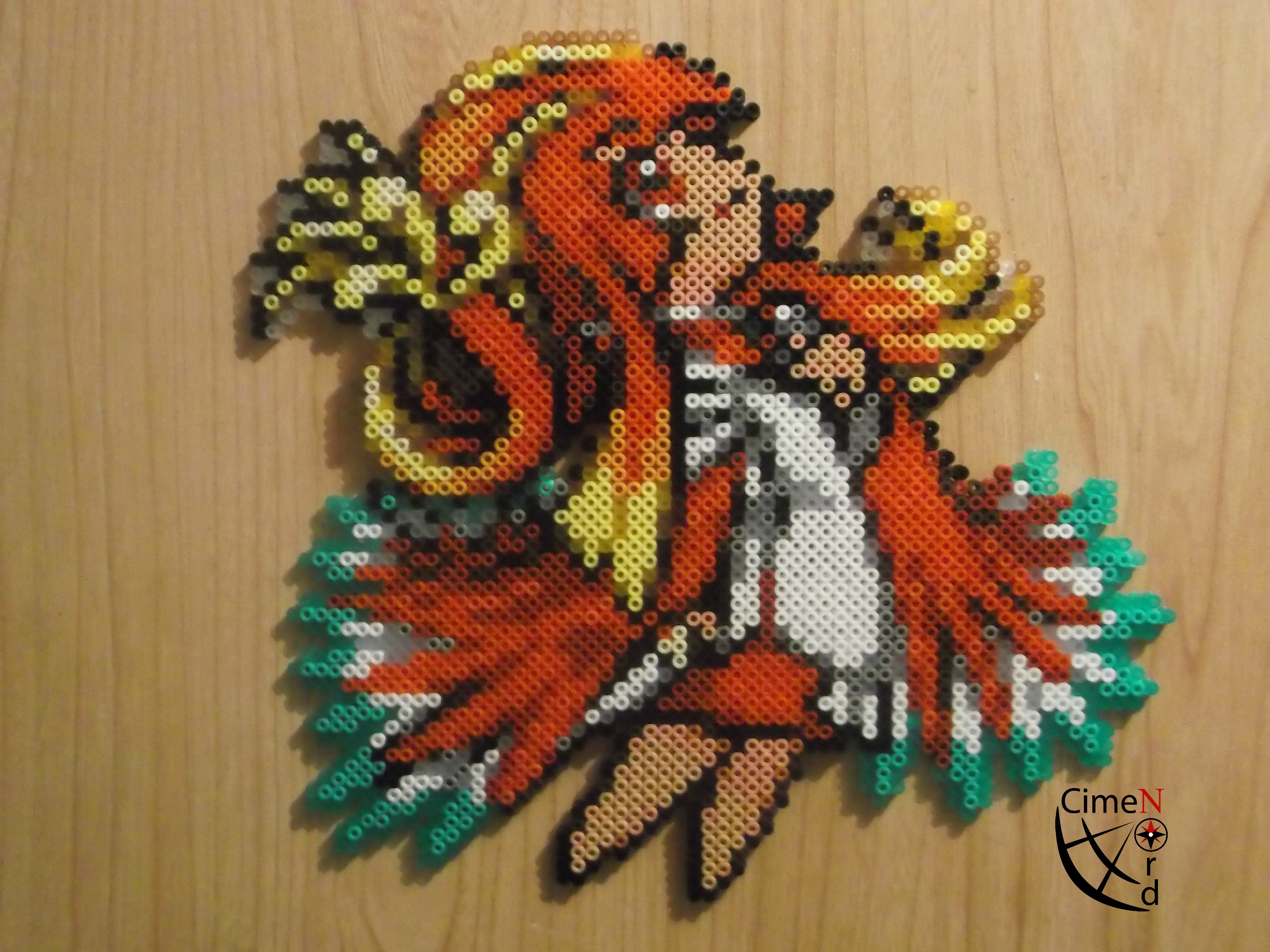 Ho-oh Moemon Perler Beads