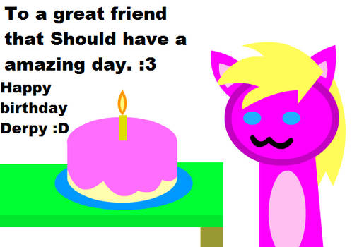 Happy b day Derpy