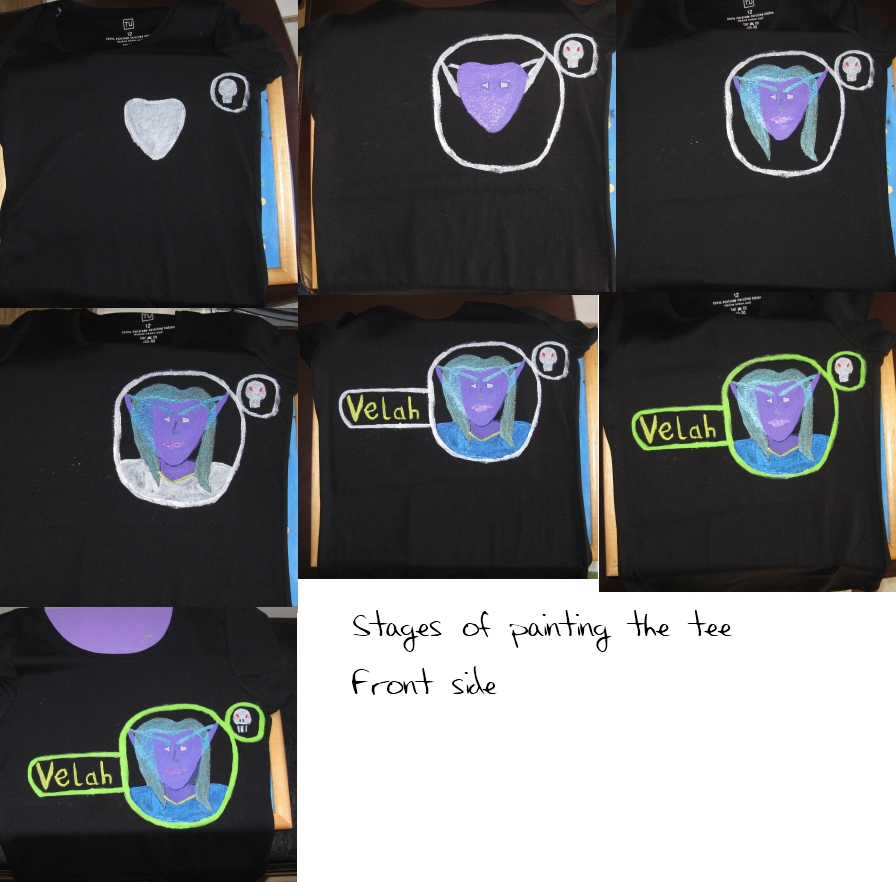 Making of the Velah Tee -Front