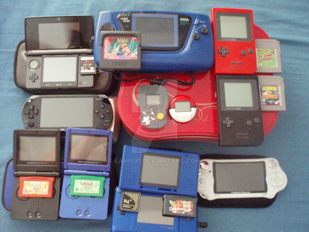 Collection Gameboy Gba Ds 3ds Psp Y Game Gear By Kanis91 On Deviantart