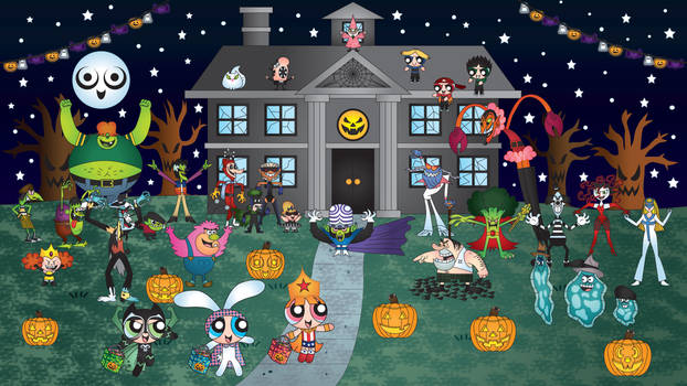 The Powerpuff Girls Halloween Wallpaper