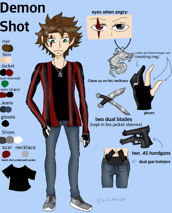 Demon Reference Sheet Demon Shot Reference Sheet by blackblur28 on DeviantArt