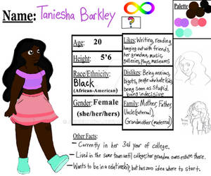 Taniesha- Character reference sheet