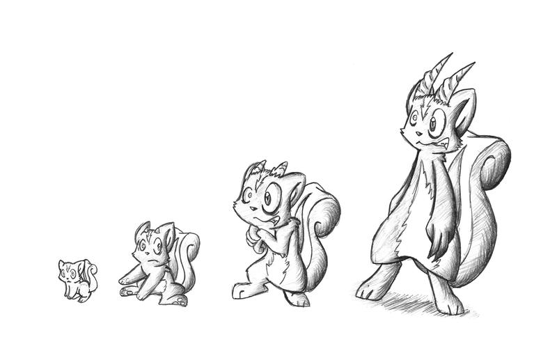 Evolution-Skrunk by RazinOats on DeviantArt