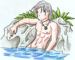 Hidan bath colored pencil