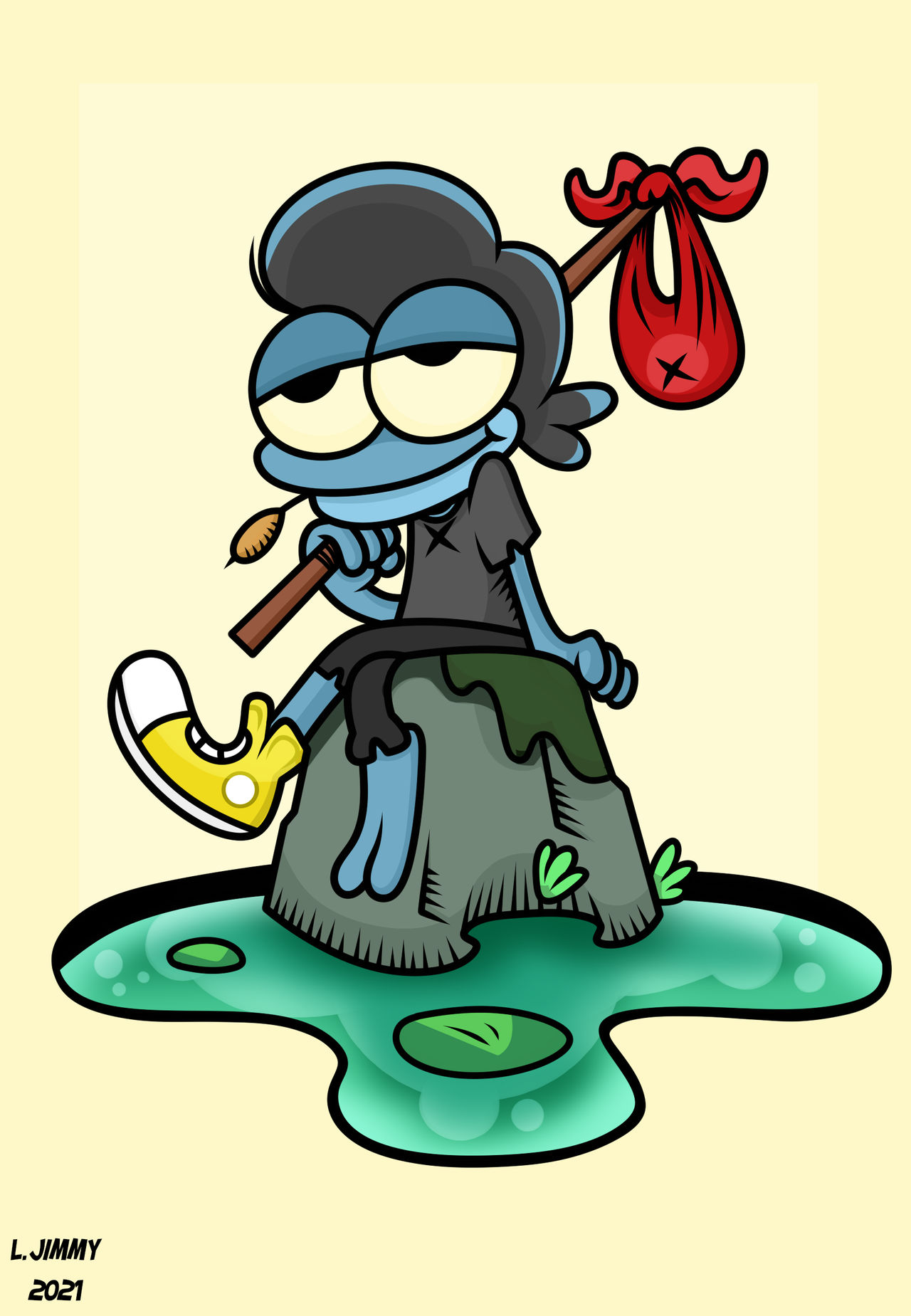 Jim the wanderer frog. by LonelyJimmy on DeviantArt