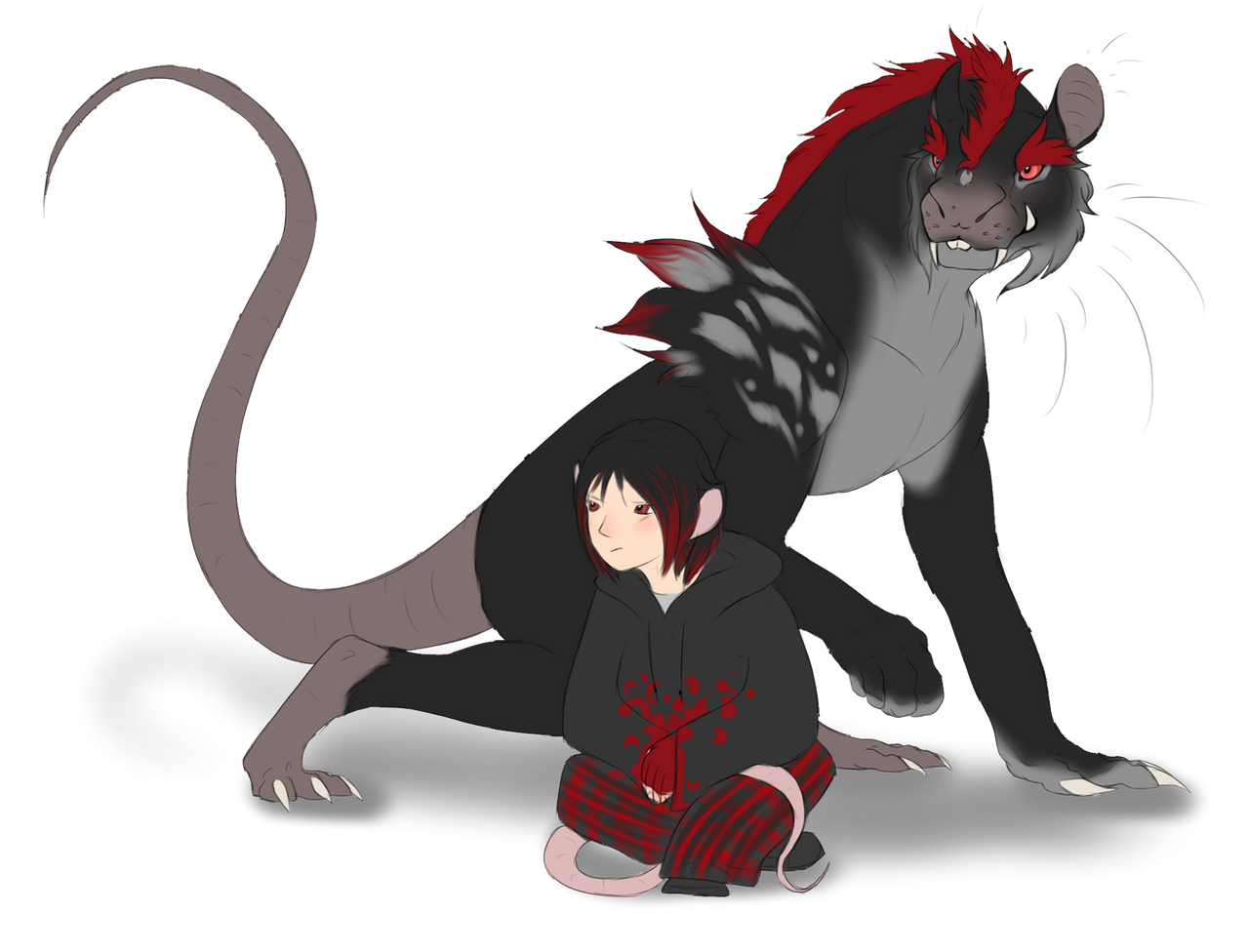 Wererat girl by firedragoran on DeviantArt
