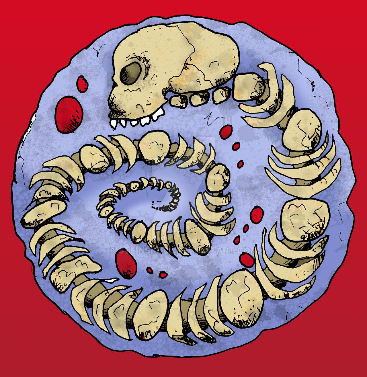 Spiral Skeleton II by Steinskull on DeviantArt