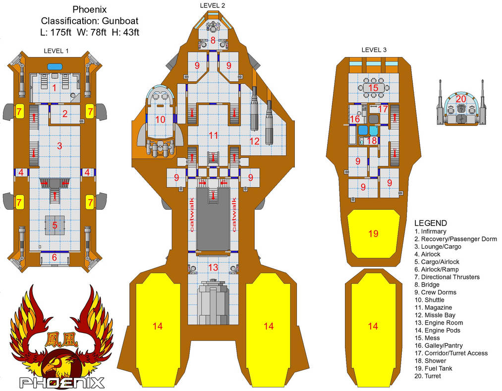 Phoenix Deckplan -Full by Tensen01 on DeviantArt