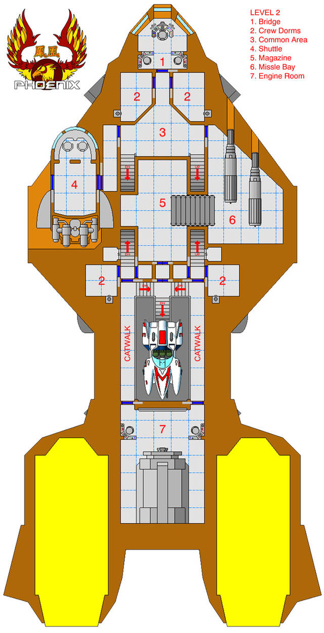 Phoenix Deckplan - LVL 2 by Tensen01 on DeviantArt
