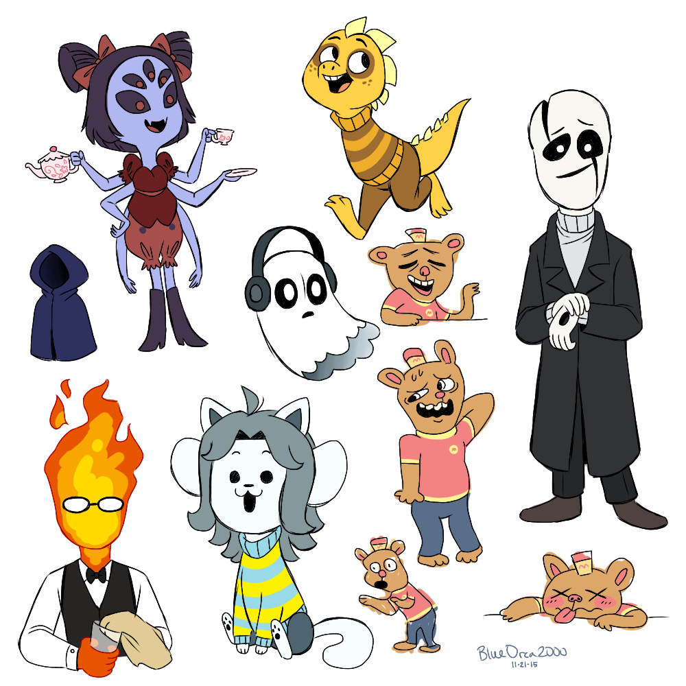 Undertale Characters by BlueOrca2000 on DeviantArt